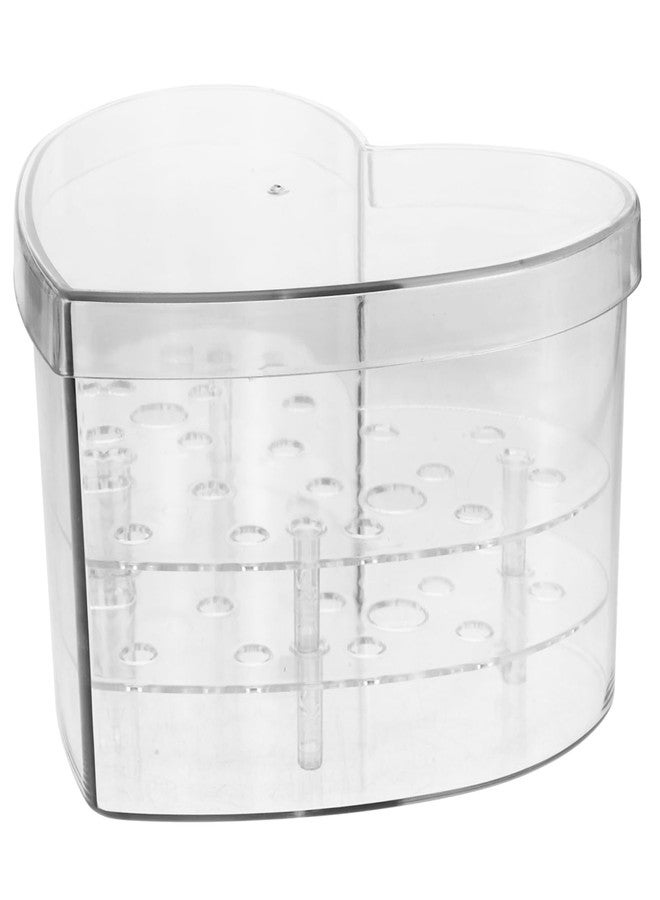 TOPPERFUN Clear Acrylic Heart-Shaped Flower Box for Floral Arrangements Small Transparent Decorative Case for Weddings Birthdays and Special Occasions - Image 1
